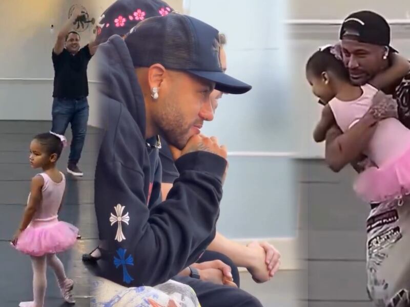 Neymar rompe en LLANTO durante la presentación de ballet de su hija y bailar con ella (VIDEO)