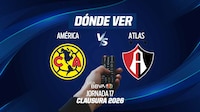 América vs Atlas: DÓNDE VER en vivo la Liga MX hoy; horario y canal, Jornada 17 Clausura 2026