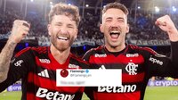 Las BURLAS de Flamengo para Racing y su DT tras ELIMINARLOS de la Copa Libertadores (FOTO)