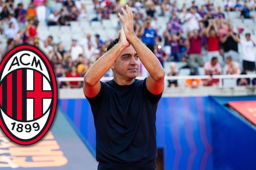 Xavi Hernández y Andoni Iraola, candidatos a ser nuevo DT del Milan de Santiago Gimenez