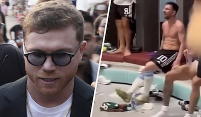 El boxeador mexicano amenazó al astro argentino por un 'incidente' con una playera