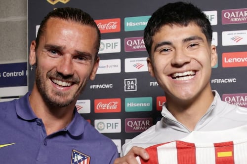 Obed Vargas siempre soñó con jugar en el Atlético de Madrid: Griezmann es su ídolo e intercambiaron jerseys