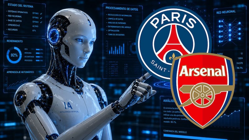 PSG vs Arsenal: Inteligencia Artificial revela quién ganará la Final de la Champions League