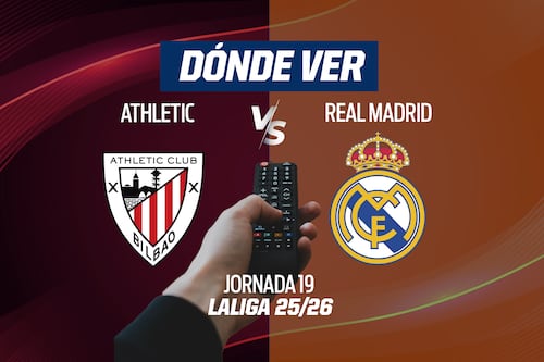 Athletic Bilbao vs Real Madrid EN VIVO: Dónde ver en TV, online y hora LaLiga de España 2025-26