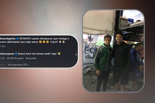 ‘Me hiciste sentir viejo’: Checo Pérez REACCIONA a FOTO de Franco Colapinto de 2016