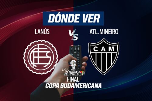 ¿Por tv abierta? Lanús vs Atlético Mineiro EN VIVO: El CANAL para ver la Final de la Copa Sudamericana