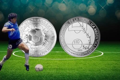 ¡Ni duró! Moneda conmemorativa de Diego Maradona en Argentina se agotó en horas