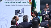 Selección Mexicana recibió abanderamiento de Claudia Sheinbaum previo a su debut en el Mundial 2026