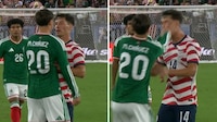 ¡Mateo Chávez se calentó! Dio cachetada a un rival y lo expulsaron en Estados Unidos vs México