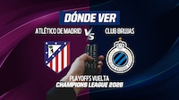 Atlético de Madrid vs Brujas EN VIVO: Dónde ver en TV, online y hora vuelta Playoffs Champions League 2025-26