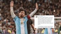 ‘Ya extraño vestir la Celeste’: Messi dedica emotivo mensaje a Maradona y Argentina tras su despedida