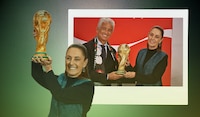 Claudia Sheinbaum LEVANTA la COPA junto a la leyenda Bebeto, a 100 DÍAS del Mundial 2026