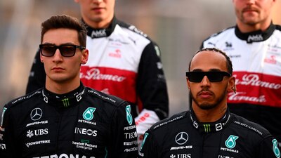 Lewis Hamilton alabó el trabajo de George Russell.