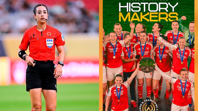 ¡Arsenal, campeón! La mexicana Katia Itzel García pitó primera Final de la Champions Cup Femenina