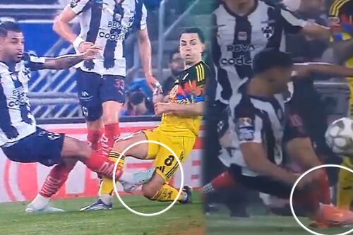 ¿Rayados debía terminar con 9 el primer tiempo? Las 2 JUGADAS que no se sancionaron con ROJA (VIDEO)