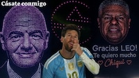Publicidad, Chiqui Tapia y hasta INFANTINO: Los memes de Messi viendo el show de drones en su despedida