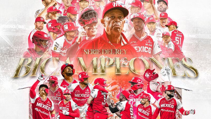¡Los Diablos Rojos del México son bicampeones de la Liga Mexicana de Beisbol! Barrieron a Charros