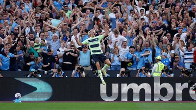 Haaland marcó los dos goles del triunfo