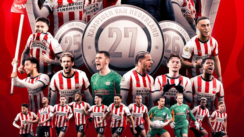 ¡Madrugaron! El PSV Eindhoven se consagra tricampeón de la Eredivisie; Feyenoord se quedó corto