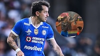 Alan Mozo ‘olvidó’ que se formó en Pumas y le cantó a la afición ‘¡Azul, azul!’ (VIDEO)