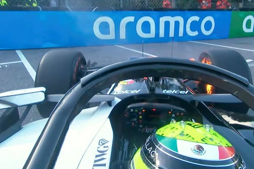 Checo Pérez sufre incendio en su Cadillac y abandona la segunda práctica del GP de Mónaco 2026