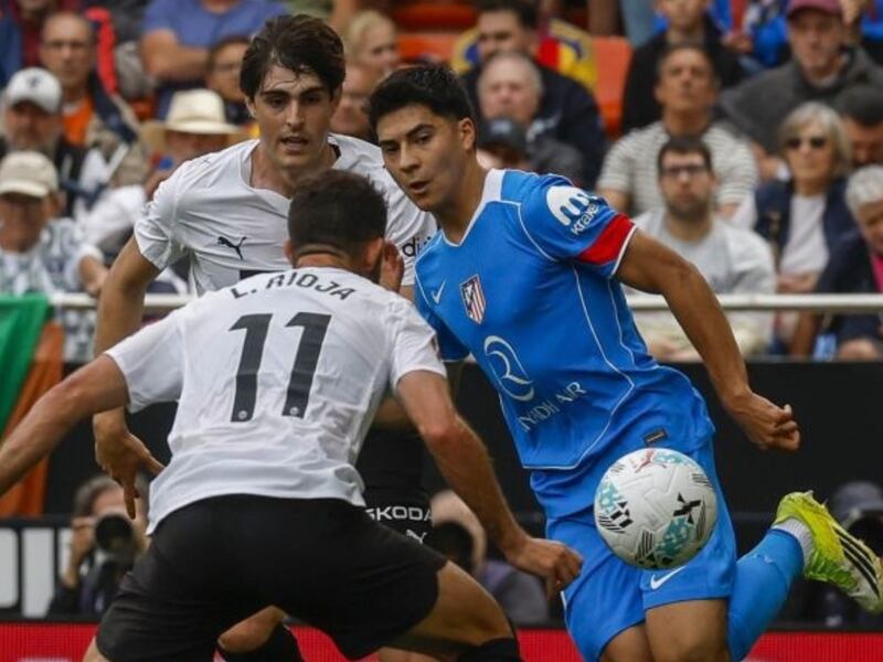 Obed Vargas dio ASISTENCIA, partidazo y jugó los 90 minutos: Atlético de Madrid venció a Valencia
