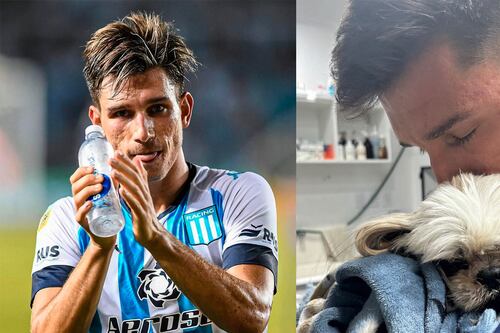 Jugador de Racing rompió en LLANTO al DEDICARLE el título de la Sudamericana a su perrito fallecido (VIDEO)