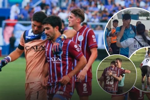 Jugadores de Godoy Cruz son CONSOLADOS por árbitro, rivales y familiares tras DESCENDER en Argentina (VIDEO)