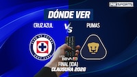 Cruz Azul vs Pumas EN VIVO: Dónde ver en TV, online y hora de ida de Final de Liga MX Clausura 2026