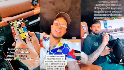 El "Titan" le dio ride a un aficionado de Bravos.