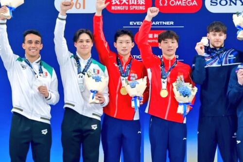 ¡Orgullo mexicano! Osmar Olvera y Juan Celaya ganan plata en Copa del Mundo de Clavados en Pekín