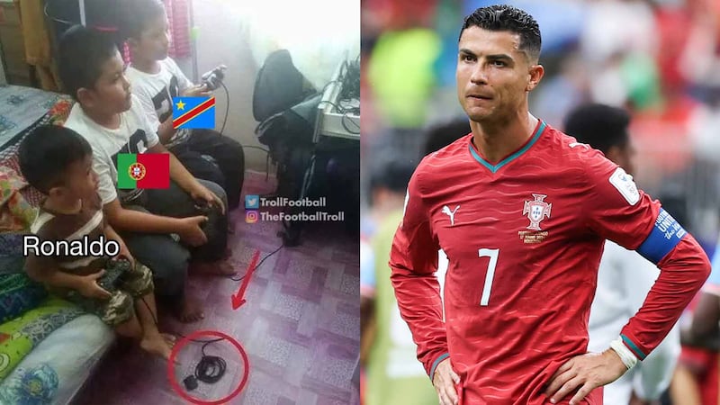 Memes destrozan a Cristiano Ronaldo por su debut en el Mundial, comparándolo con Messi