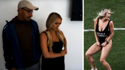 ¡REVELADO! Así ensayó la modelo Kinsey Wolanski para invadir Final de Champions