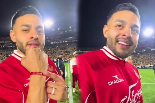 Con emotivo gesto y cábala para terminar con su lesión: Alexis Vega, presente en la final de ida (VIDEO)