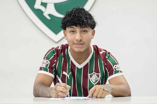 Stiven Jiménez firma con el Fluminense; ya jugó para la Selección Mexicana a nivel de menores