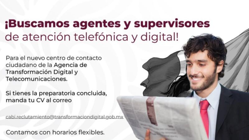 Gobierno de México abre vacantes con sueldo de 12 mil pesos, sólo pide prepa; ve requisitos