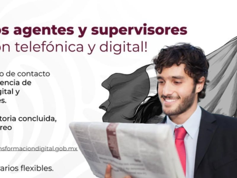 Gobierno de México abre vacantes con sueldo de 12 mil pesos, sólo pide prepa; ve requisitos