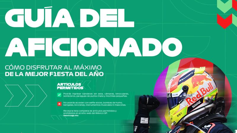GP de México 2024: ¿Qué se puede llevar al Autódromo Hermanos Rodríguez? Artículos no permitidos