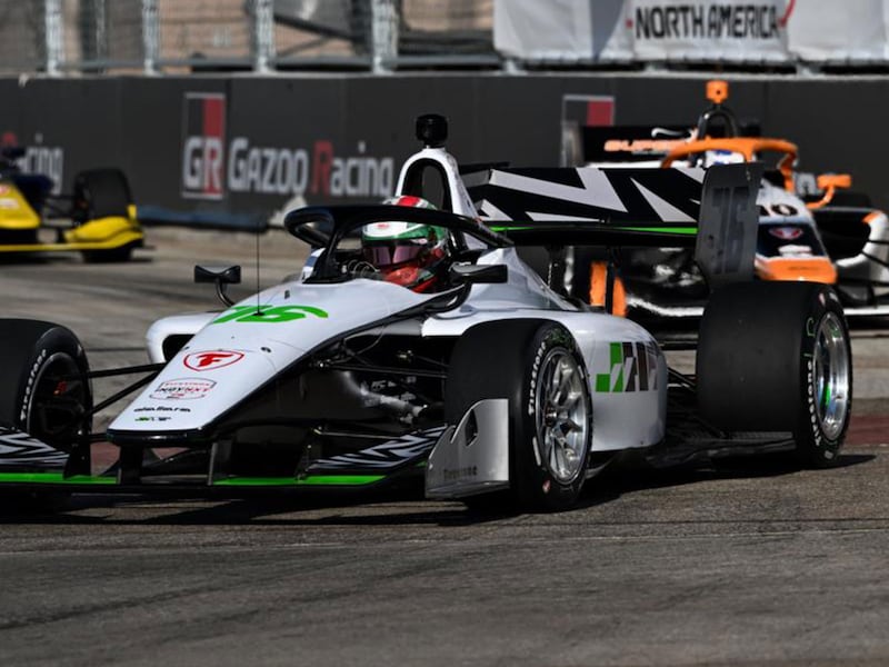 Ricardo Escotto finaliza en el puesto 12 del Grand Prix de Arlington en la Indy NXT Series