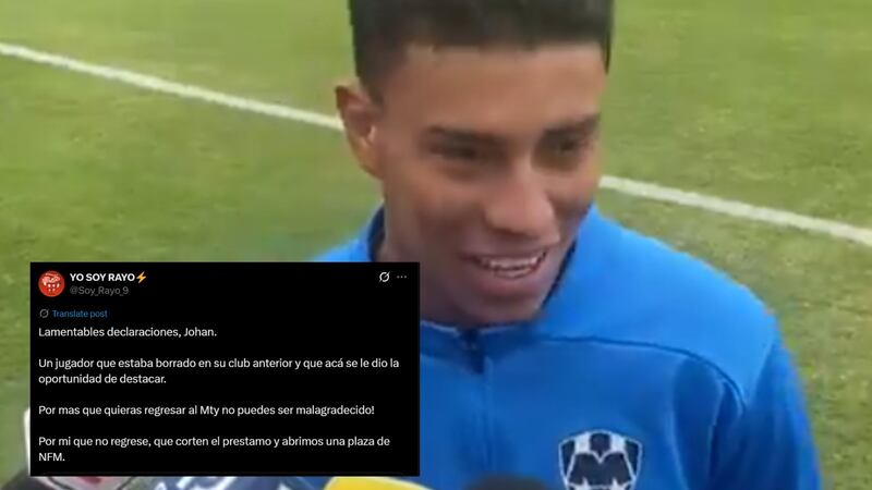 Fans de Necaxa cargan contra Johan Rojas por declaraciones sobre preferir quedarse en Rayados