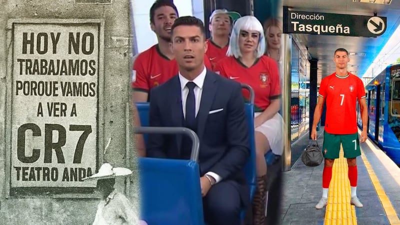 ¡En metro y comiendo TACOS! Memes reciben a Cristiano Ronaldo por su partido ante México (FOTOS)