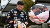 Isack Hadjar EMPUJA a fanático que le pedía una foto en el GP de México (VIDEO)