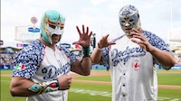 CMLL participó en la Noche de la Herencia Mexicana de los Dodgers con Máscara Dorada y Xelhua