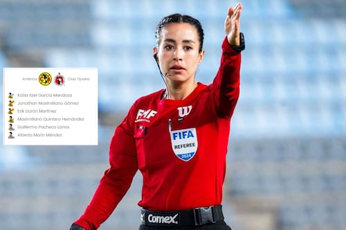 ¡Le pitará al Ave! Katia Itzel García es designada al América vs Tijuana de la Liga MX