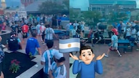 Argentinos se pelean entre ellos previo a la Semifinal contra Inglaterra; hubo arrestos (VIDEO)