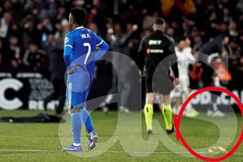 Arrojaron plátano a Vinicius tras eliminación del Real Madrid ante Albacete (VIDEO)