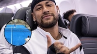 Neymar se olvida de ausencia con Brasil mostrando su talento para jugar al pádel (VIDEO)