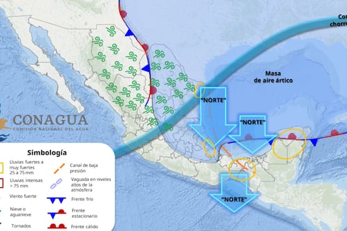 Frente Frío 28 no se va: Fuertes lluvias y calor de 40 grados hoy 21 de Febrero; estados afectados