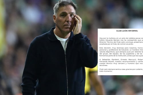 Eduardo Berizzo RENUNCIÓ a León tras la derrota ante FC Juárez: ‘Un acto de NOBLEZA pocas veces visto’