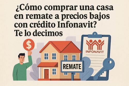 ¿Cómo comprar una casa en remate a precios bajos con crédito Infonavit? Te lo decimos
